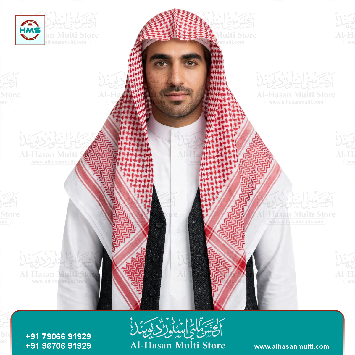 Premium Saudi Style Cotton Keffiyeh Rumal