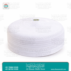 White Ribbed Muslim Prayer Topi