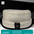 Premium Woolen Chitrali Winter Topi with Star Badge | Traditional Afghan Style Muslim Topi