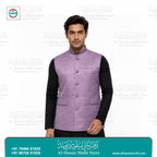The Lavender Blossom Floral Jacquard Sadri