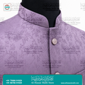 Mint Silver Brocade Sadri Waistcoat for Men