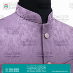 Mint Silver Brocade Sadri Waistcoat for Men