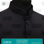 Jet Black Premium Sadri Waistcoat for Men