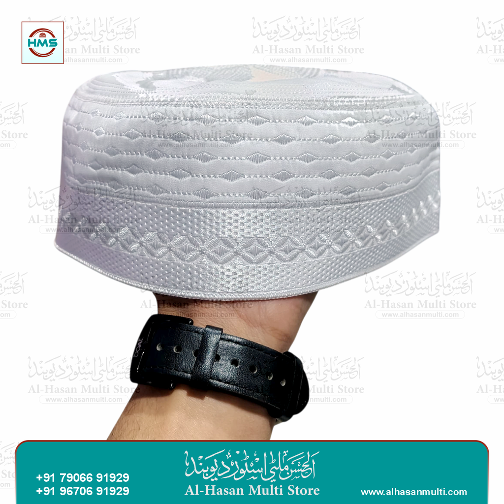 Premium Embroidered Islamic Prayer Topi