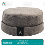 Premium Woolen Chitrali Winter Topi with Star Badge | Traditional Afghan Style Muslim Topi