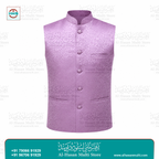 The Lavender Blossom Floral Jacquard Sadri