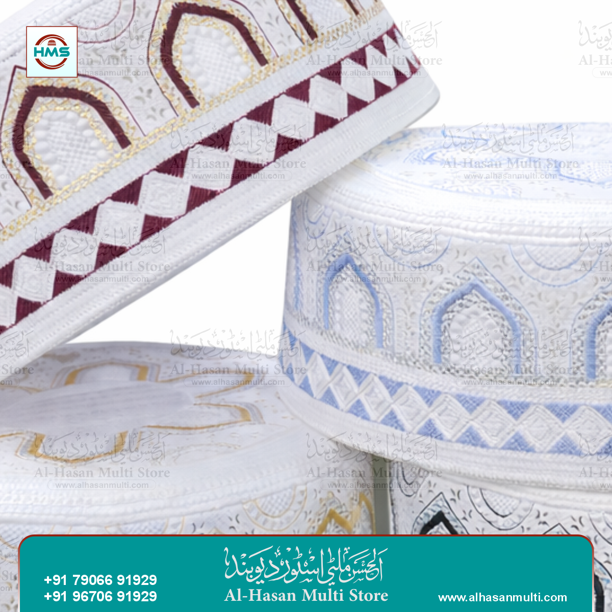 Mihrab Embroidered Topi
