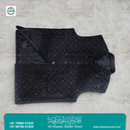The Midnight Black Geometric Sequined Sadri