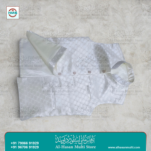 Silver Leaf Jacquard Sadri Waistcoat for Men
