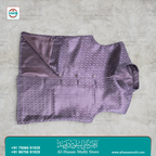 Mauve Diamond Jacquard Sadri Waistcoat for Men