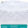 White Diamond Embroidered Prayer Topi