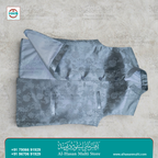 Ice Blue Floral Jacquard Sadri Waistcoat for Men