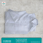 Ice Silver Diamond Jacquard Sadri Waistcoat for Men