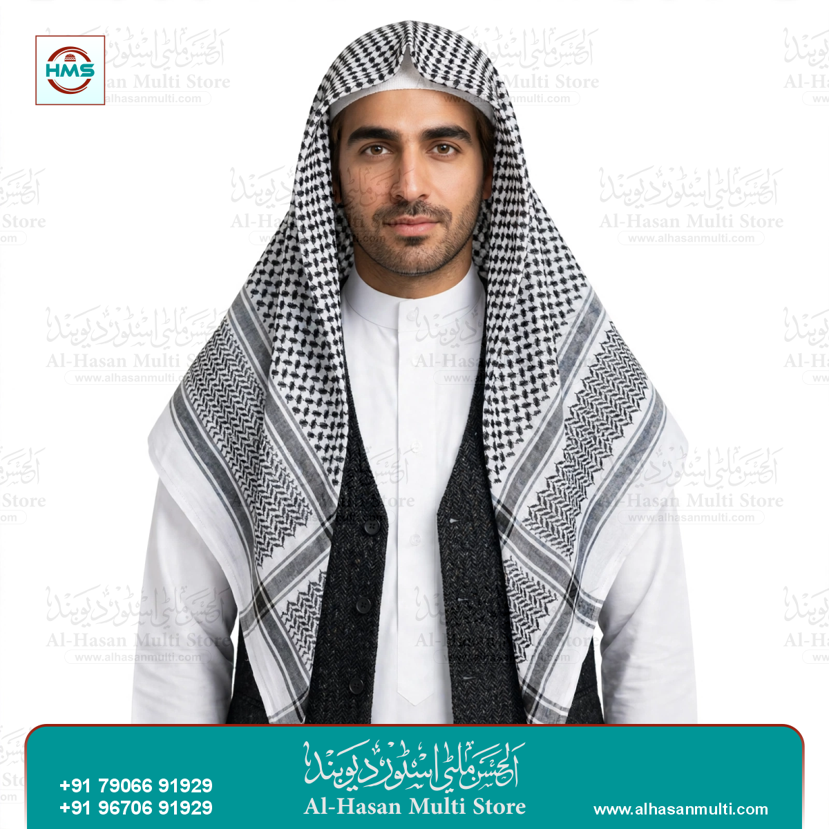 Premium Saudi Style Cotton Keffiyeh Rumal